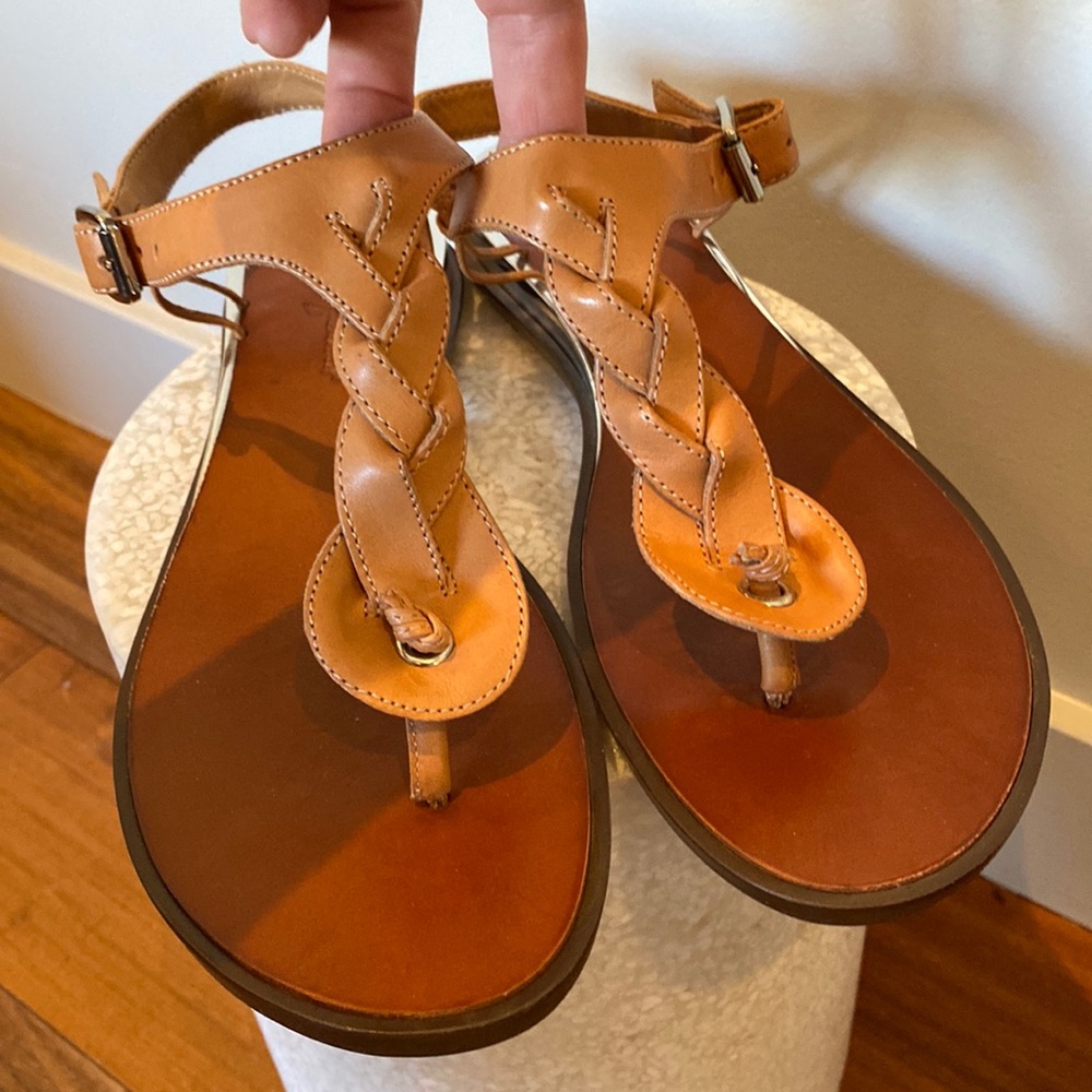 7 For all Mankind sandals , Size 8.5